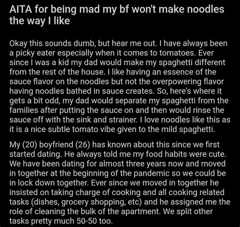 noodles magazine|AITA for being mad my bf wont make noodles the way I like